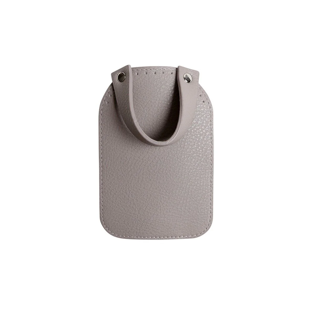 Bag Flap w/Magnetic Button - Beige/Silver - Image 10