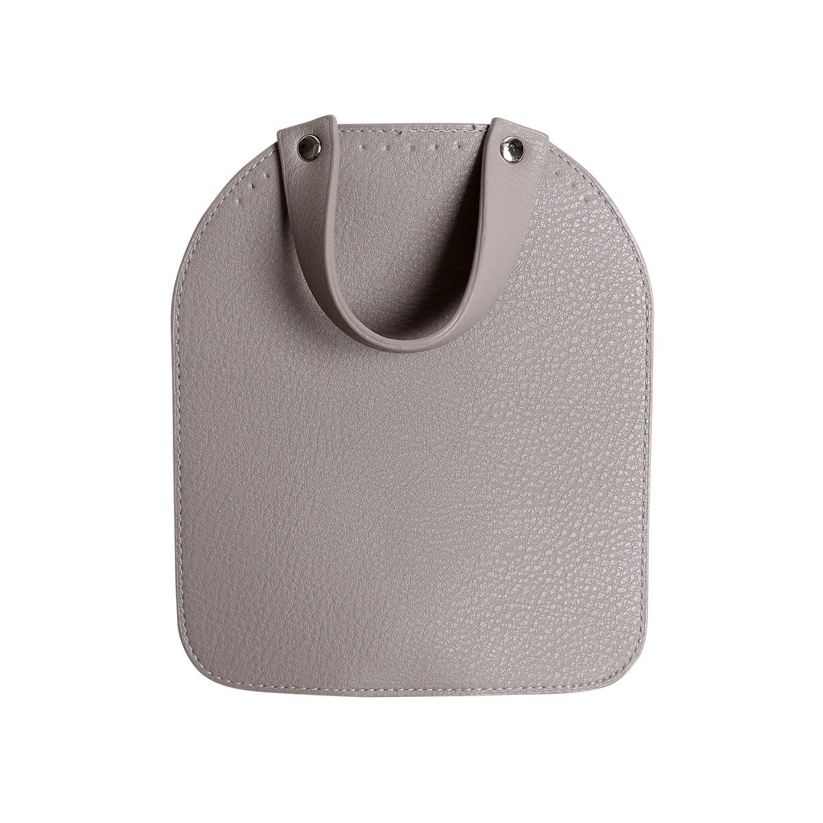 Bag Flap w/Magnetic Button - Beige/Silver - Image 9