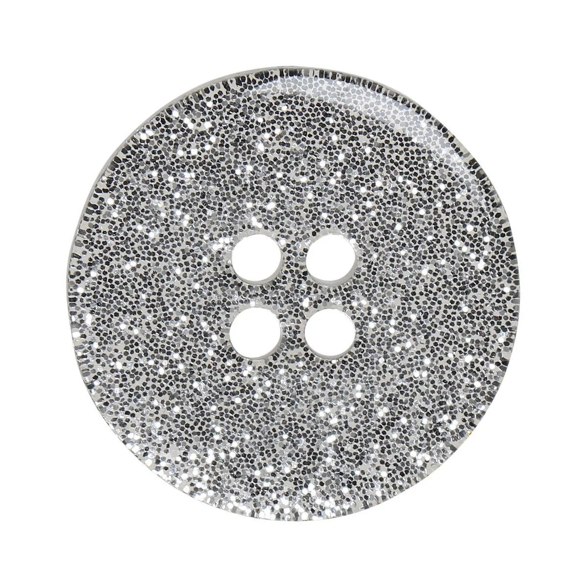 Glitter Buttons – Silver - Multiple sizes - Image 3