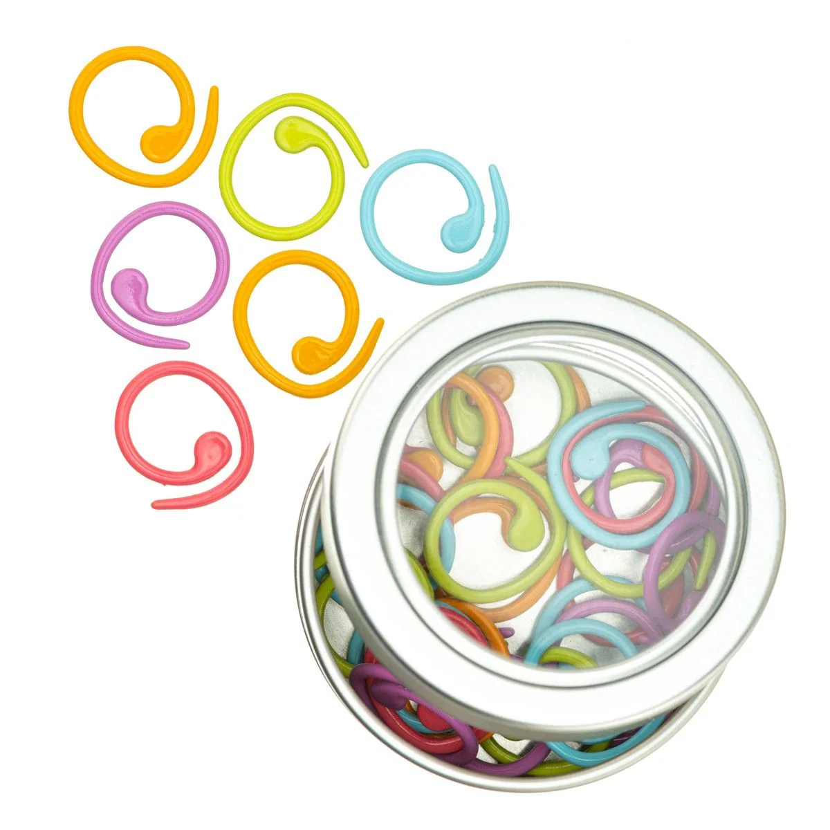 Metal Stitch Markers - Spiral - Image 3