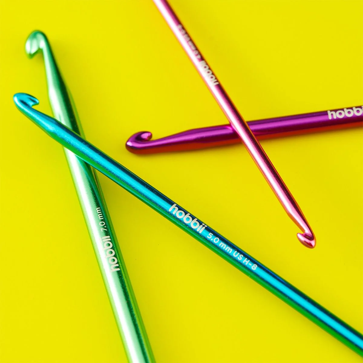 Alu Double Ended Tunisian Crochet Hook Set - 14 cm - Image 5
