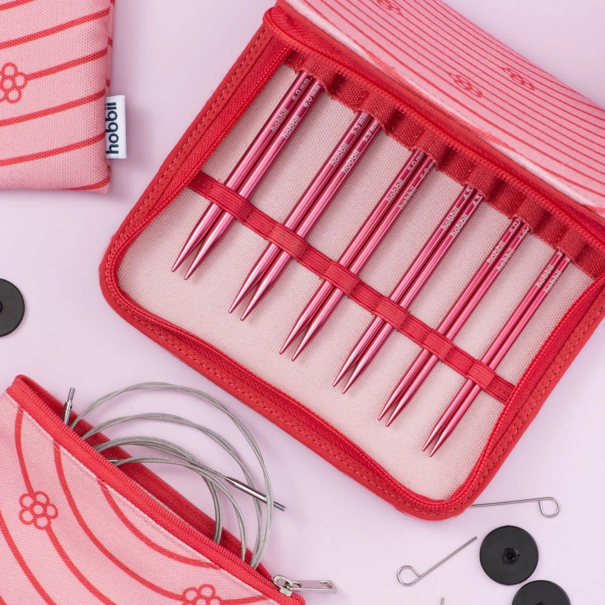 Stellar Interchangeable Circular Needle Set Deluxe - Coral - Image 3