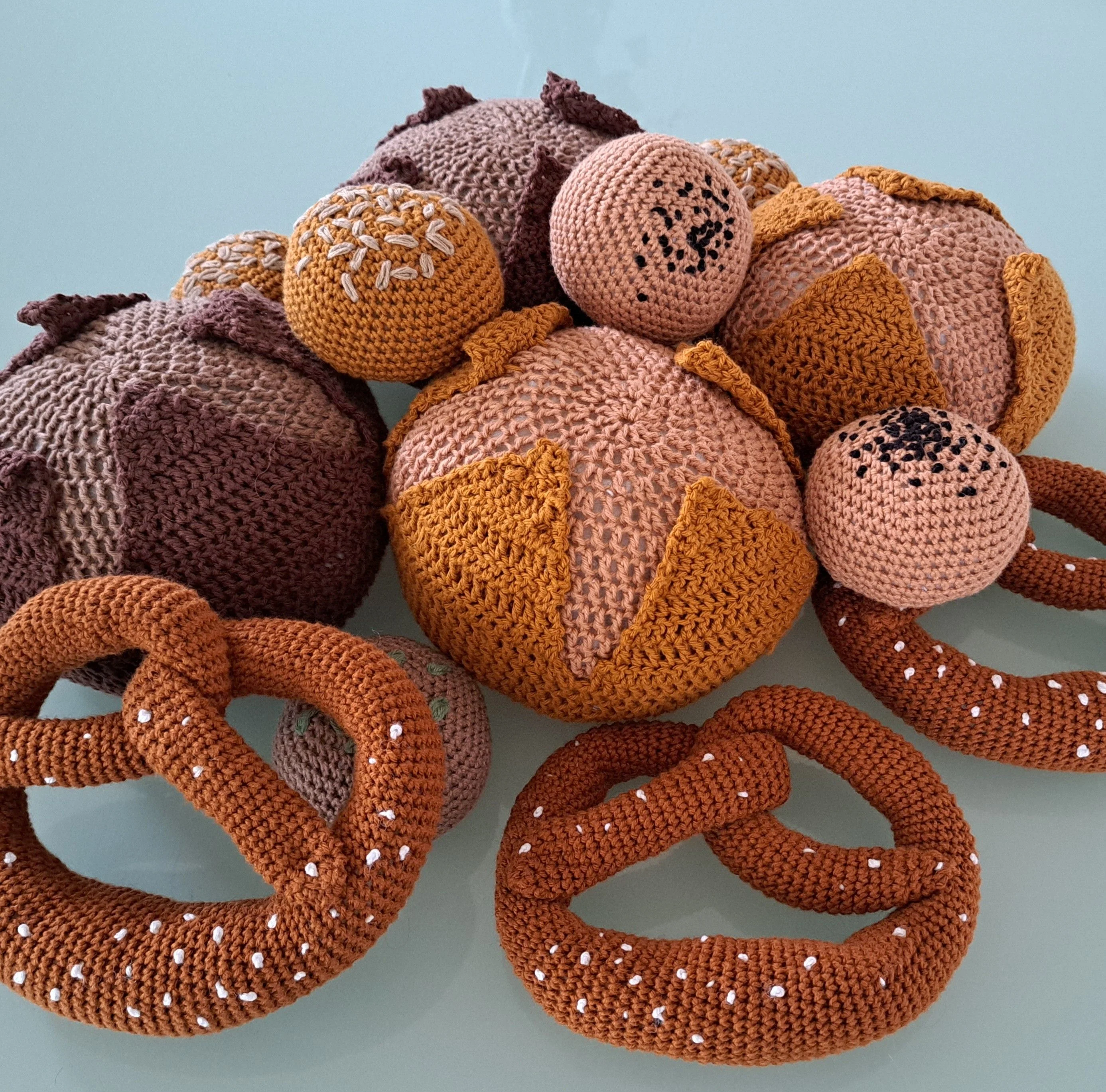 Bread - Bread roll, sourdough bread and pretzel