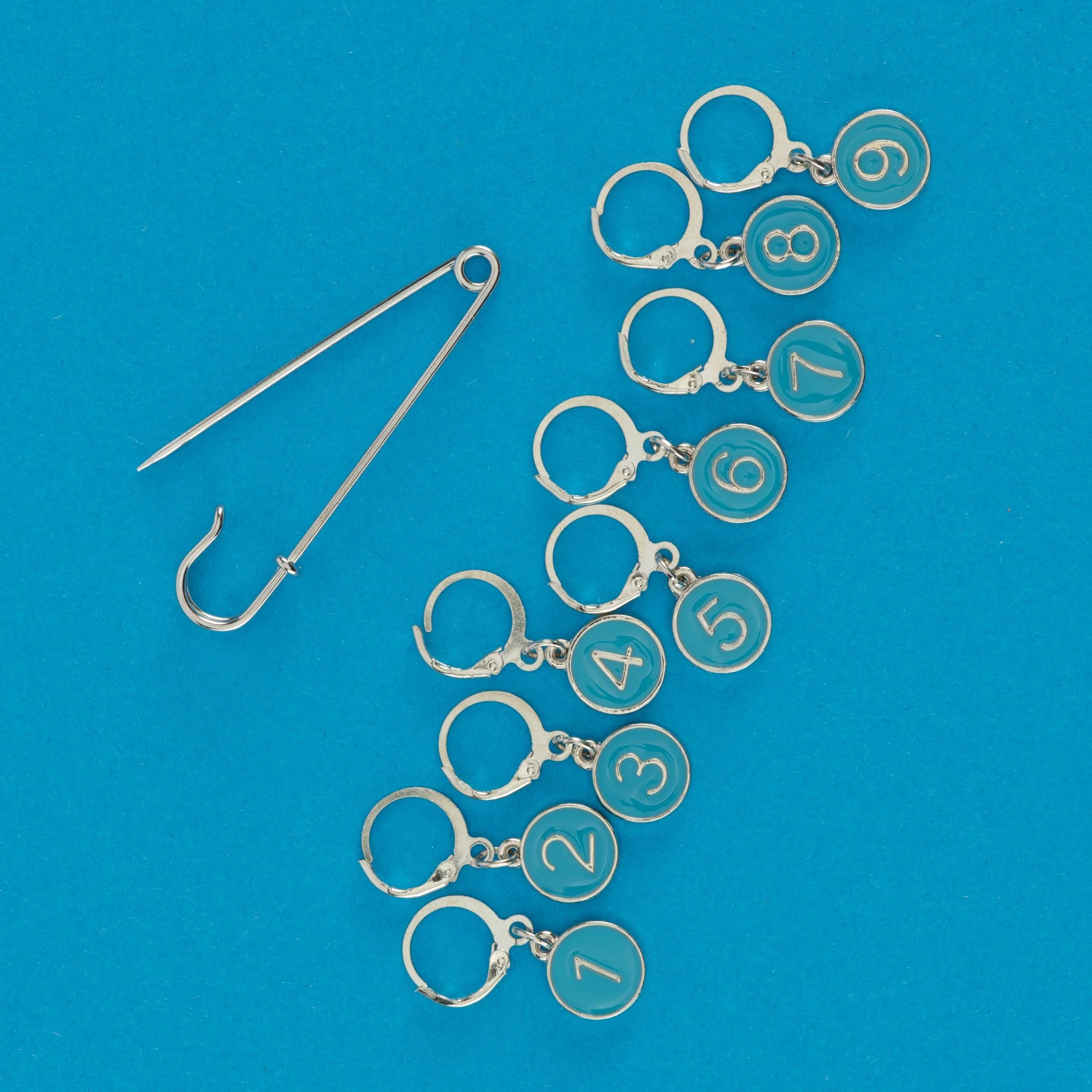 Stitch Markers w/Numbers and a Shawl Pin - Image 2