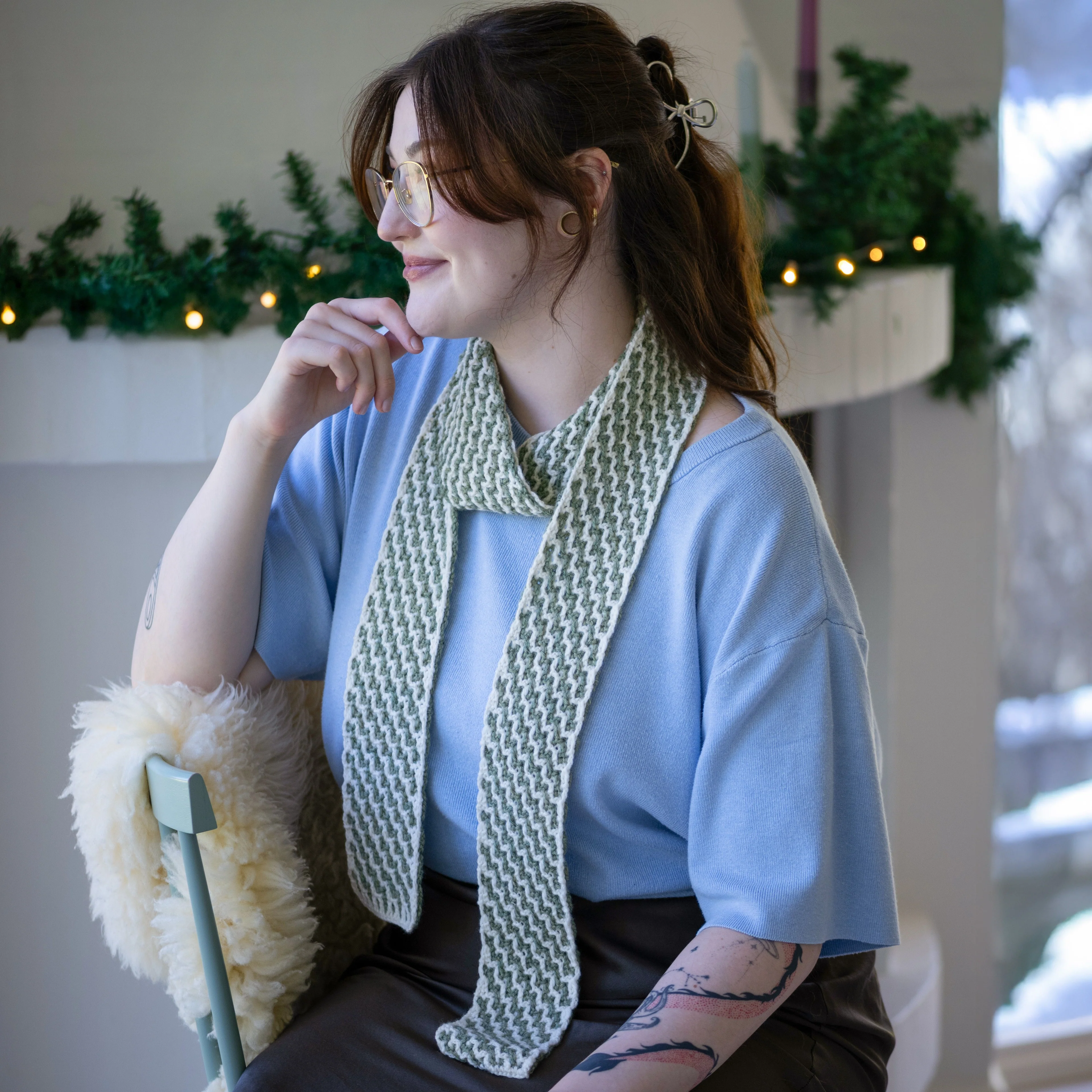 1st Sunday of Advent - Crochet - Steppingstone - Scarf
