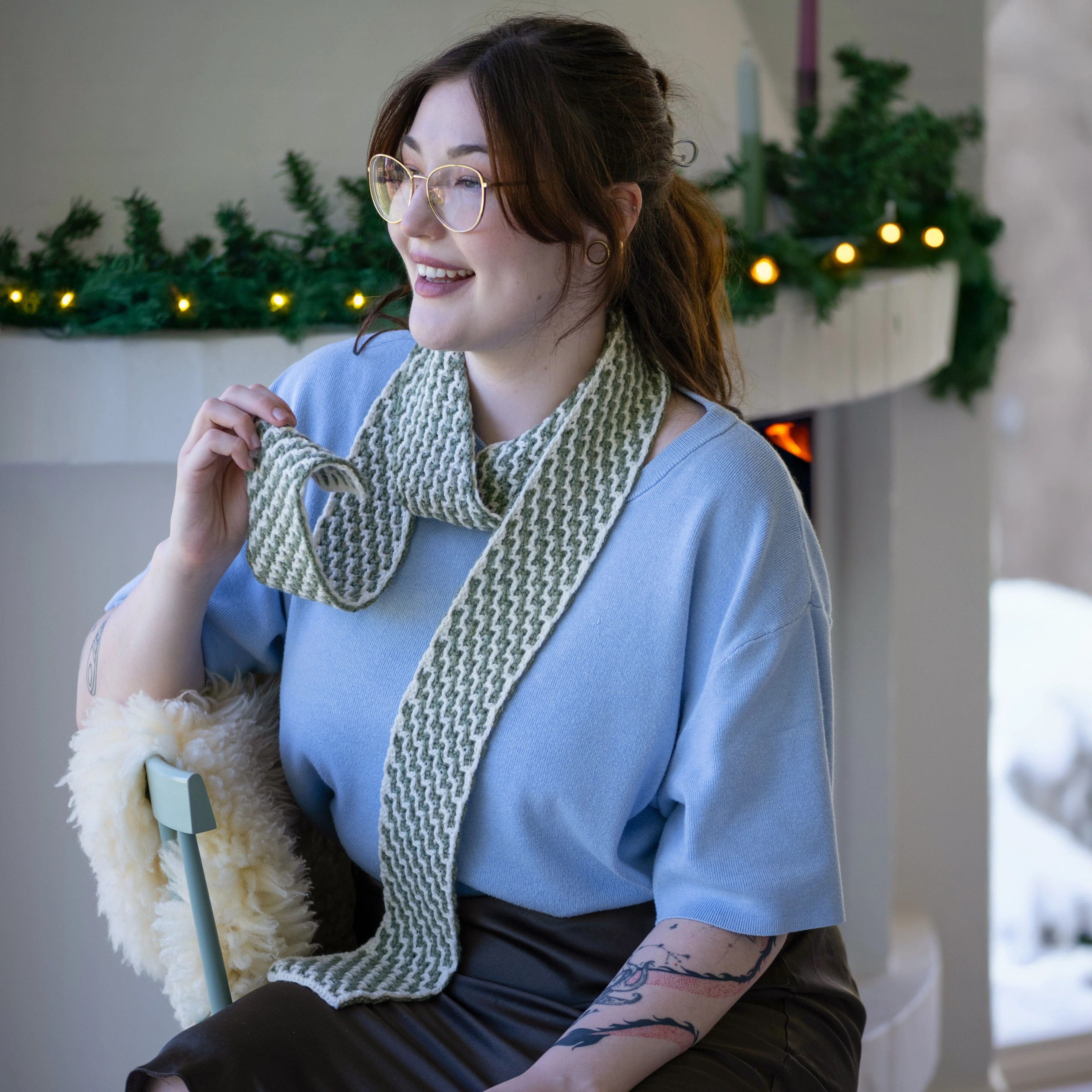 1st Sunday of Advent - Crochet - Steppingstone - Scarf - Image 2
